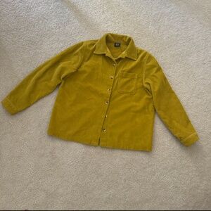 bdg/urban outfitters mustard yellow corduroy button-up collared shirt jacket sha